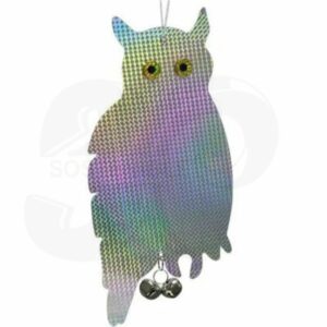 Búho Holográfico Espantapájaros Control De Plagas en Exteriores 003